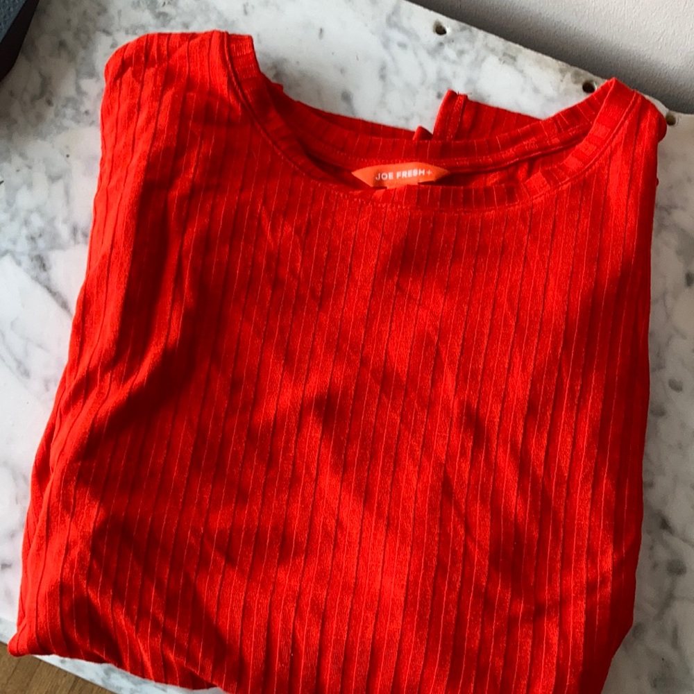 Orange long sleeve top